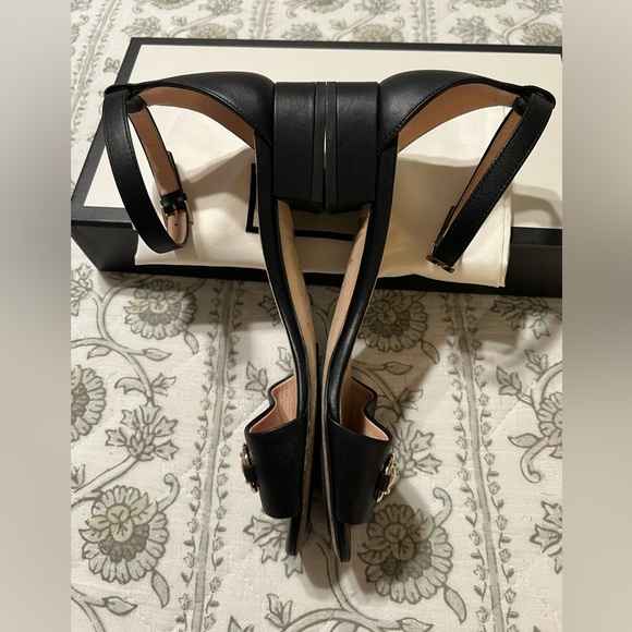 GUCCI HORSEBIT ANKLE STRAP BLACK SANDALS SIZE 36 EU / 6 US - $950.00 - Picture 4 of 11